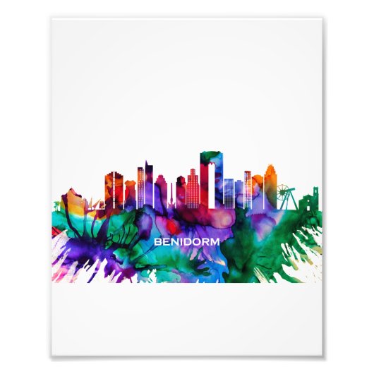 Benidorm Skyline Fotodruck (Vorne)