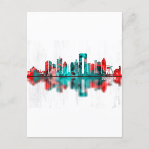 Benidorm Spain Einladungspostkarte