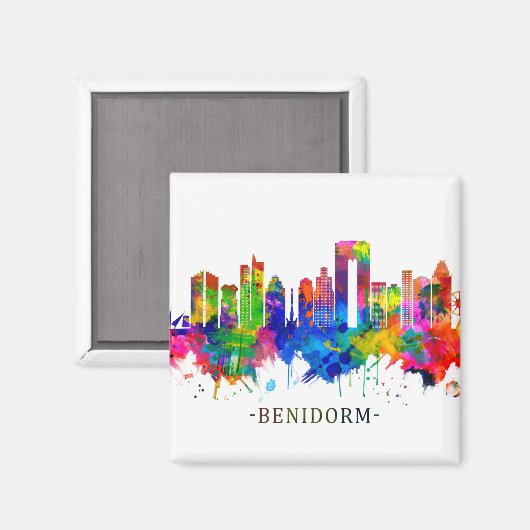 Benidorm Spain Magnet (Vorderseite/Rückseite)