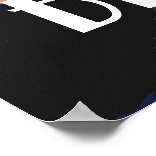 Benidorm Spain Watercolor Beach Poster (Ecke)