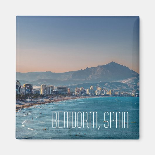 Benidorm, Spanien Küstenschoß Postcard Magnet (Vorne)