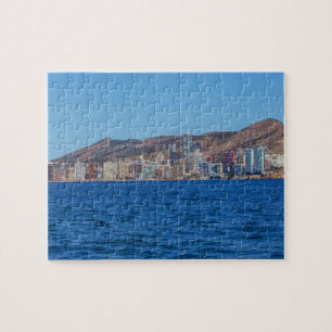 Benidorm-, Spanien-Meer und Stadt Puzzle