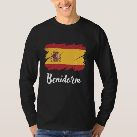 Benidorm Spanien, spanische Flagge, Benidorm T-Shirt (Vorderseite)