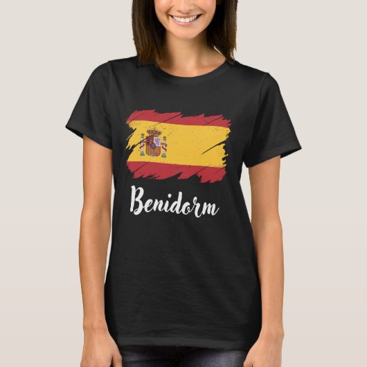 Benidorm Spanien, spanische Flagge, Benidorm T-Shirt (Vorderseite)
