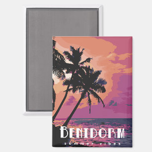 Benidorm Spanien Summer Vibes Beach Magnet