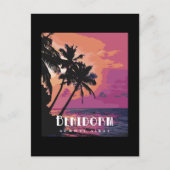 Benidorm Spanien Summer Vibes Beach Postkarte (Vorderseite)