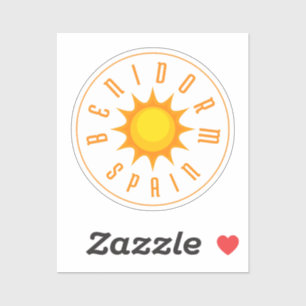 BENIDORM SPANIEN SUN AUFKLEBER