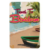 Benidorm, Spanien Vintages Ferienplakat Magnet (Vertikal)