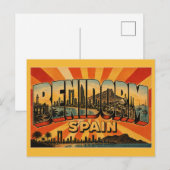 Benidorm Spanien Wolkenkratzer Strand Postkarte (Vorne/Hinten)