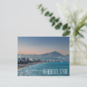 Benidorm, Spaniens Küstenschuss Postkarte (Stehend Vorderseite)