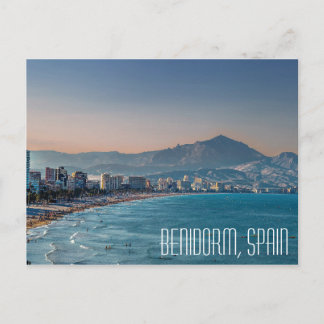 Benidorm, Spaniens Küstenschuss Postkarte
