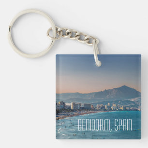Benidorm, Spaniens Küstenschuss Schlüsselanhänger
