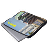 Benidorm, Strand von dem Osten, Laptopschutzhülle (Vorne Knopf)