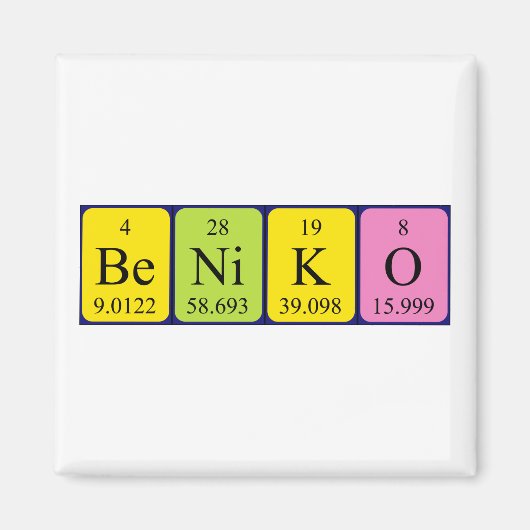 Beniko Periodenmagnet Magnet (Vorne)
