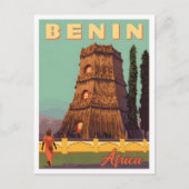 Benin Afrika Vintage Reise  Postkarte (Vorderseite)