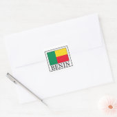 Benin-Aufkleber Quadratischer Aufkleber (Umschlag)