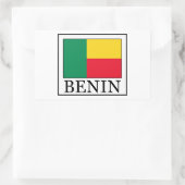 Benin-Aufkleber Rechteckiger Aufkleber (Tasche)