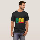 Benin Ben Beninese mit Flag T-Shirt (Vorne ganz)
