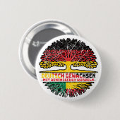 Benin Beninisch Deutsch Deutschland Baum Wurzel Button (Vorne & Hinten)