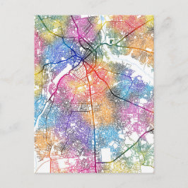 Benin City Nigeria City Map Postkarte