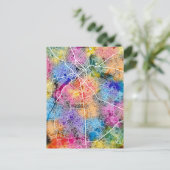 Benin City Nigeria City Map Postkarte (Stehend Vorderseite)