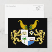 Benin-Emblem Postkarte (Vorne/Hinten)