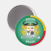 Benin-Erbe-Emblem Magnet (Vorderseite/Rückseite)