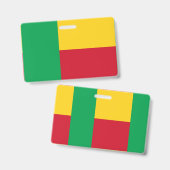 Benin flag ausweis (Vorder- & Rückseite)