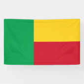 Benin flag banner (Horizontal)
