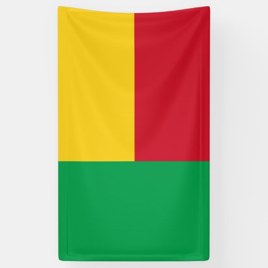 Benin flag banner (Vertikal)