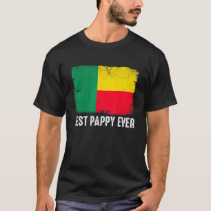 Benin Flag Best Pappy Ever Patriotic gestört T-Shirt
