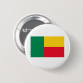 Benin Flag Button (Vorne & Hinten)