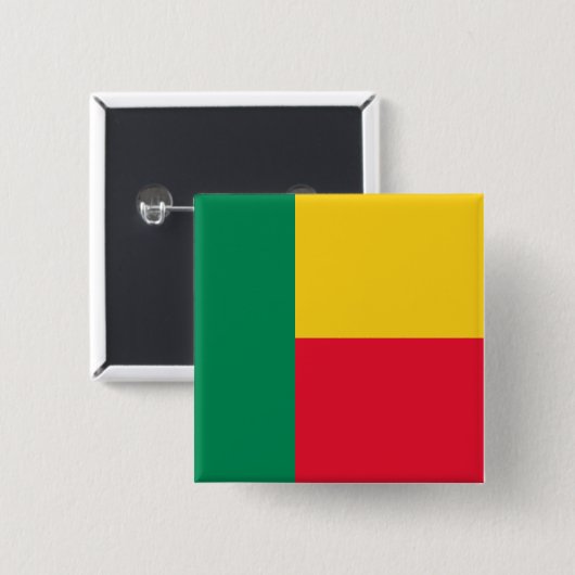 Benin Flag Button (Vorne & Hinten)