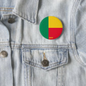 Benin Flag Charming Patriotic Button (Beispiel)