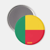 Benin Flag Charming Patriotic Magnet (Vorderseite/Rückseite)