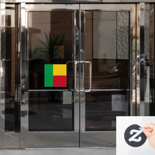 Benin flag fensteraufkleber (Büro Tür)
