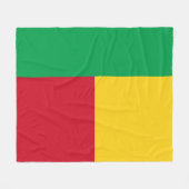 Benin flag fleecedecke (Vorderseite (Horizontal))