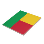Benin flag fliese (Seite)