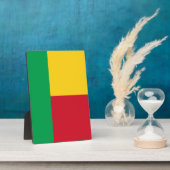 Benin flag fotoplatte (Seite)