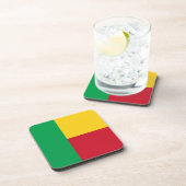 Benin flag getränkeuntersetzer (Rechte Seite)