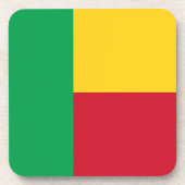 Benin flag getränkeuntersetzer (Vorderseite)