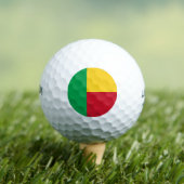 Benin flag golfball (Insitu T-Shirt)