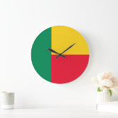 Benin Flag Große Wanduhr (Zuhause)