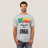 Benin Flag Independence Celebration T - Shirt (Vorne ganz)