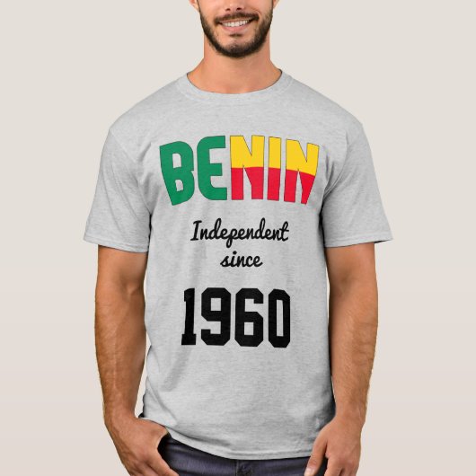Benin Flag Independence Celebration T - Shirt (Vorderseite)