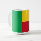 Benin flag kaffeetasse (Vorderseite Links)