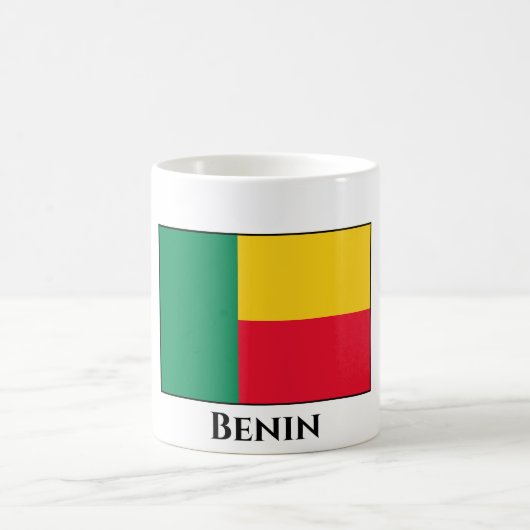Benin Flag Kaffeetasse (Mittel)