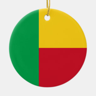 Benin flag keramik ornament