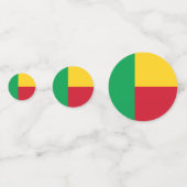 Benin flag konfetti (Vorderseiten)