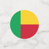 Benin flag konfetti (Klein Vorderseite)
